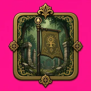 checkpoint flag, ornate design