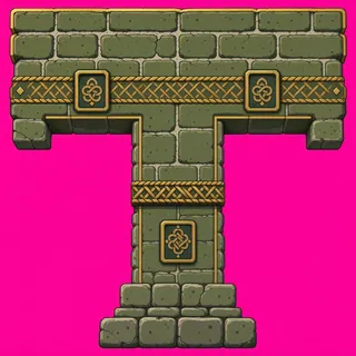 wall T junction, intact