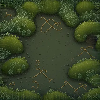 overgrown forest soil