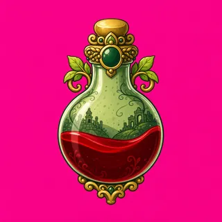 healing potion, ornate design