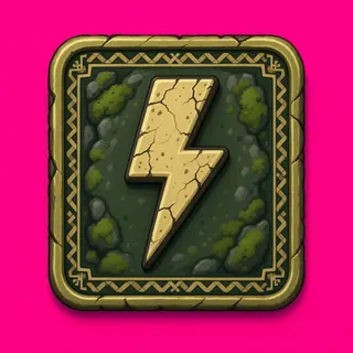 lightning bolt, plain design