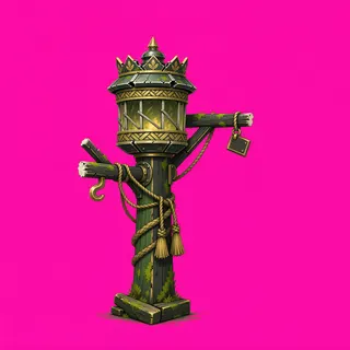 damaged lantern post