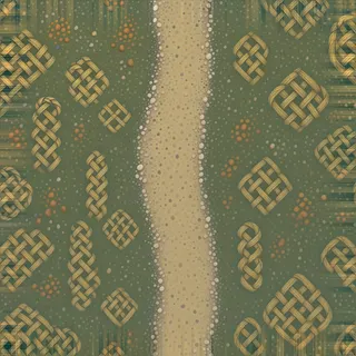 dust-covered fine gravel path