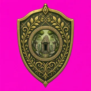 shield, ornate design