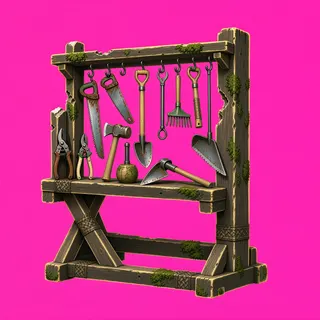 damaged tool rack