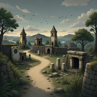 winding wilderness path at dusk