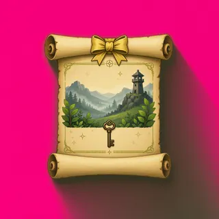 quest scroll, plain design