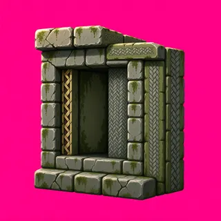 clean stone wall section