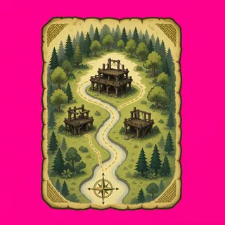 treasure map, rare accent design