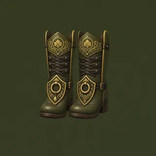 boots, ornate design