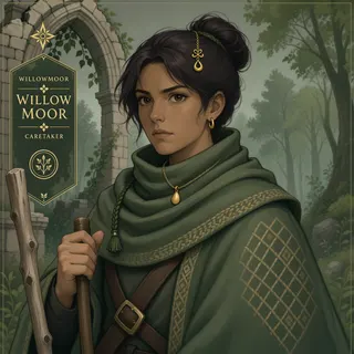 original adult caretaker, determined expression