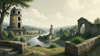 border overlook at daylight
