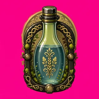 water flask, rare accent design