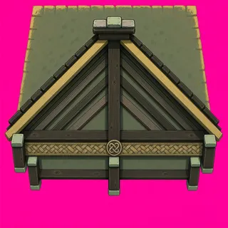 roof center, weathered