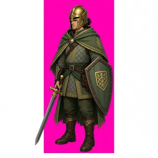 original adult guard, facing east