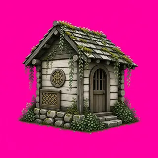 overgrown small dwelling
