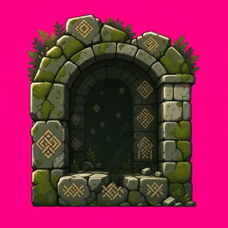 damaged archway