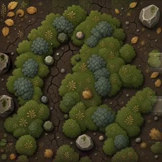 damaged forest soil