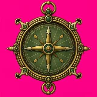 compass, ornate design