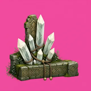 overgrown crystal cluster
