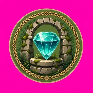 gem, plain design