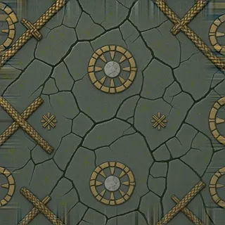 weathered rough stone floor