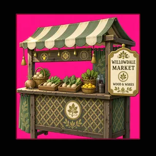clean market stall