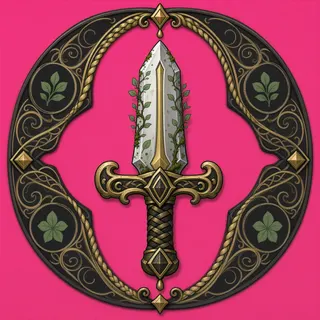 sword, ornate design
