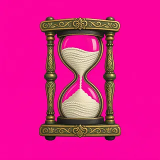 hourglass, ornate design
