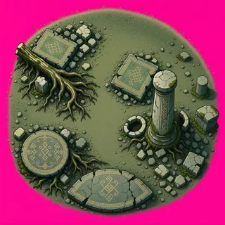 sand scatter, dense arrangement