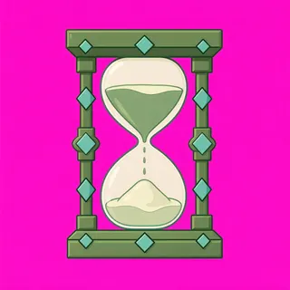hourglass, plain design