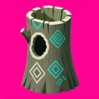 damaged tree stump