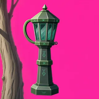 weathered lantern post