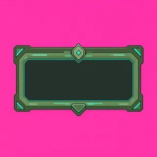 empty dialogue frame, pressed state