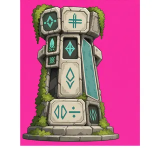 weathered relic pedestal