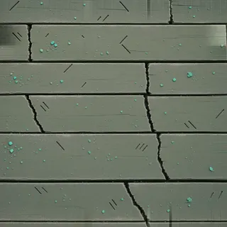 dust-covered weathered plank floor