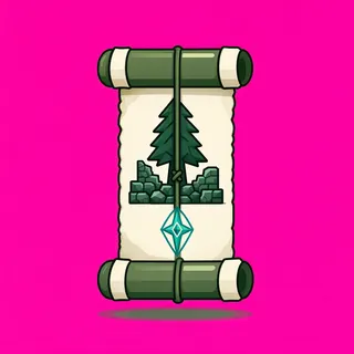 quest scroll, plain design