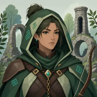 original adult ranger, calm expression