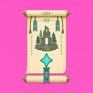 quest scroll, rare accent design
