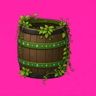 overgrown barrel
