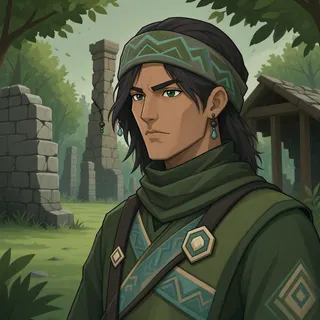 original adult artisan, determined expression