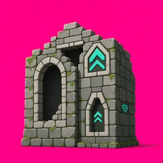 clean stone wall section