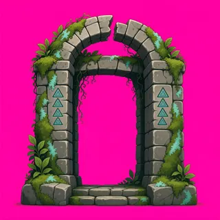 overgrown archway
