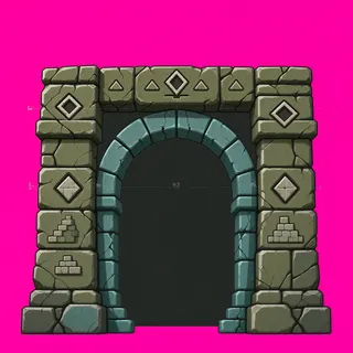support arch, weathered