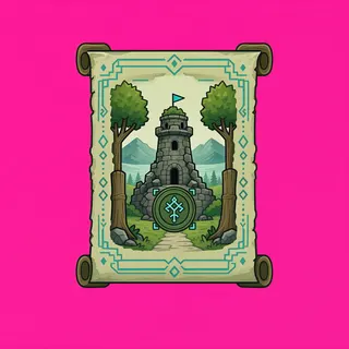 quest scroll, ornate design