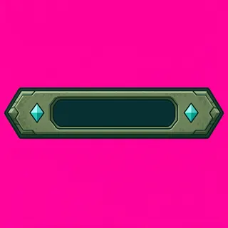 empty status bar frame, pressed state