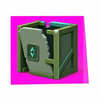 damaged wooden crate