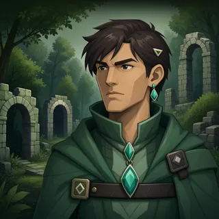 original adult caretaker, determined expression