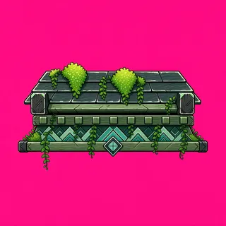 roof edge, overgrown