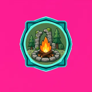 campfire, plain design